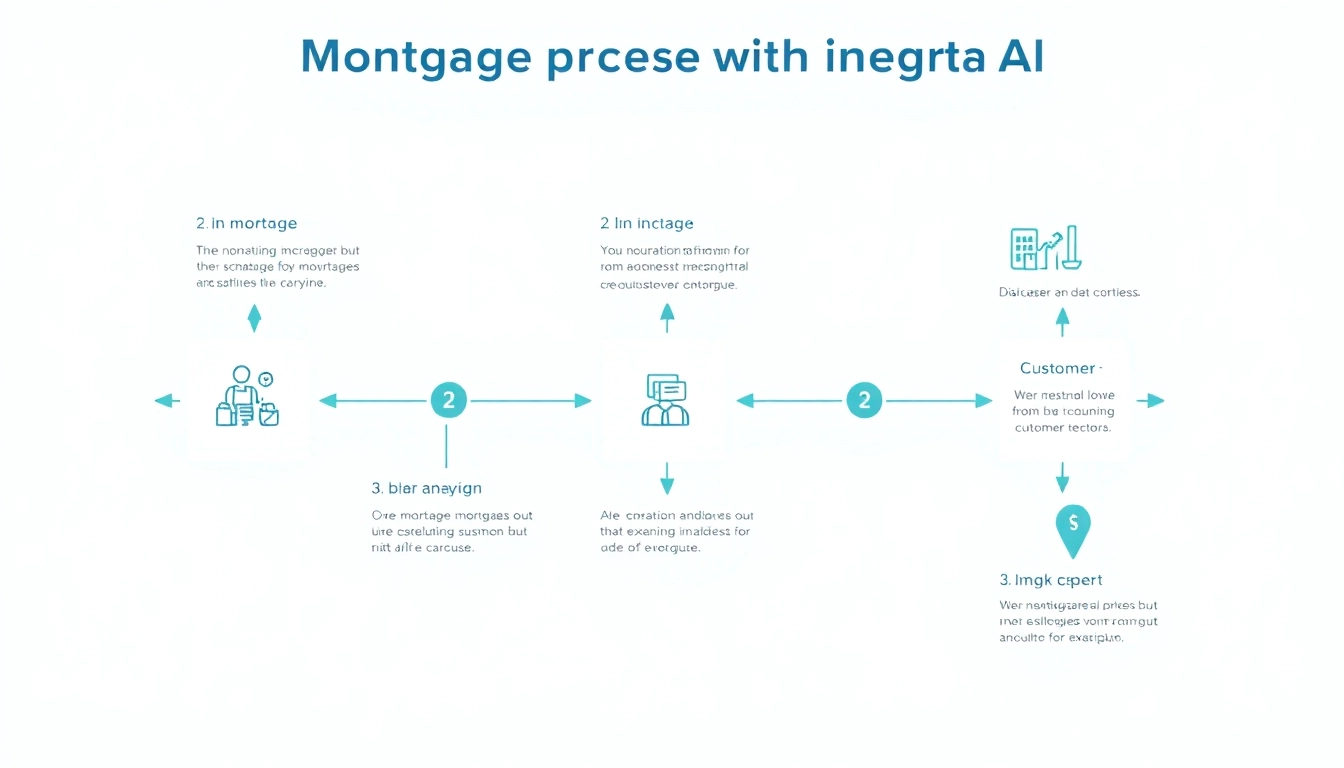 Visualize the mortgage process with AI tools streamlining loan applications and approvals.