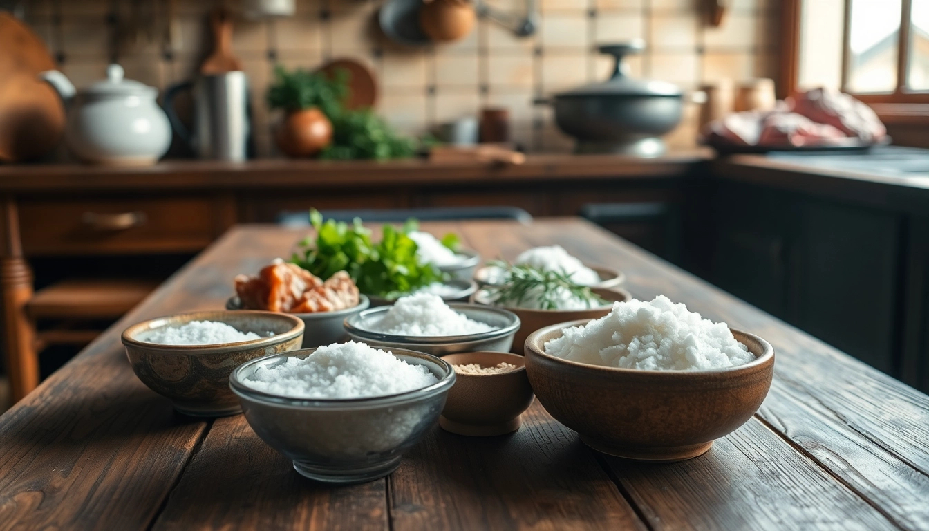 Enhance your culinary skills with Salting techniques applied to fresh meats and vegetables.