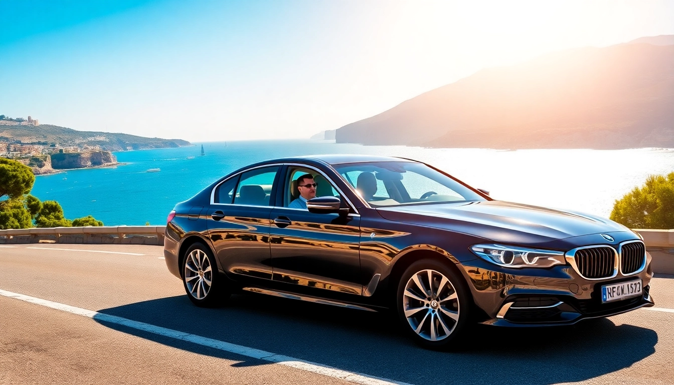 Relax in a professional hire car with driver Malta, enjoying the scenic coastal views for a luxurious travel experience.