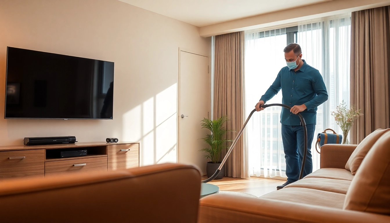 Expert bond cleaning Brisbane service transforming a living room with professional techniques.