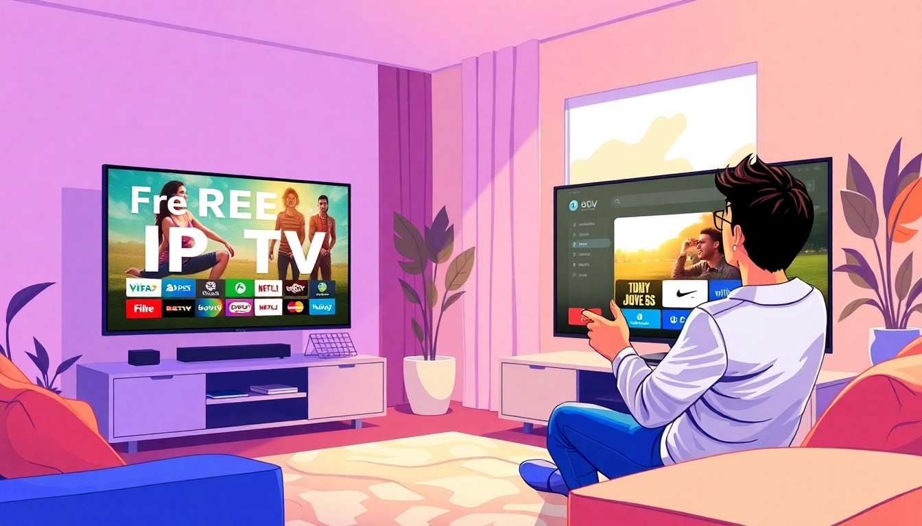 Experience seamless streaming with a free iptv trial on a stylish modern TV.