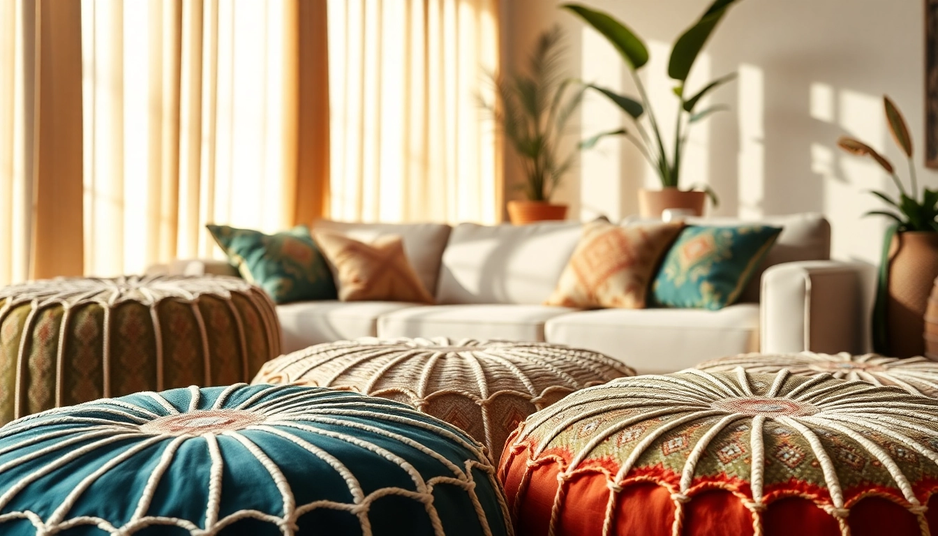 Elevate Your Space with Cactus Silk Poufs: A Guide to Moroccan Artisan Décor