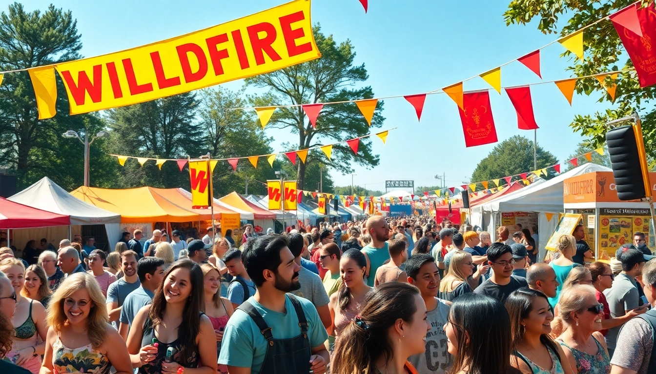 Experience lively wildfire events capturing community gatherings with vibrant activities and celebrations.
