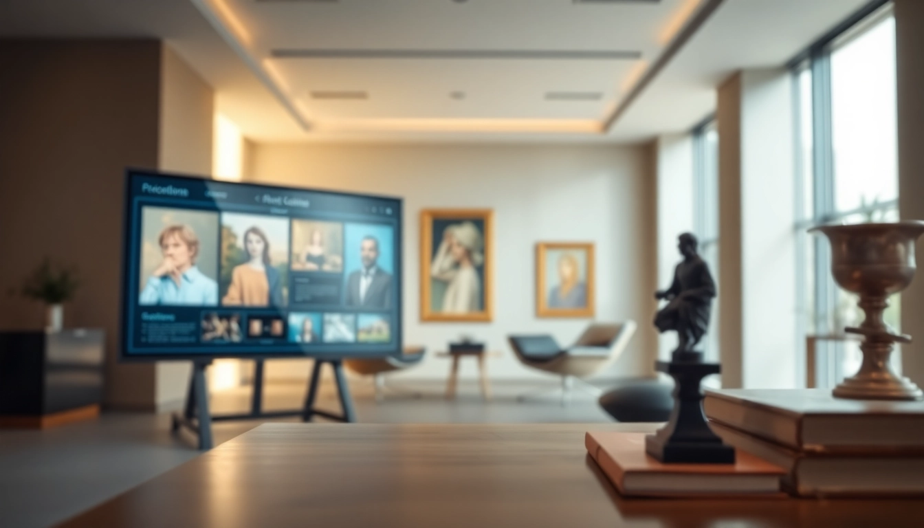 Bid on prestigious items through the interface at https://www.avtales.com with stunning art displays.